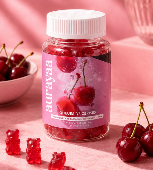 Gummies Queue de Cerise 🍒 Ventre Plat & Perte de Poids — 100% Naturel